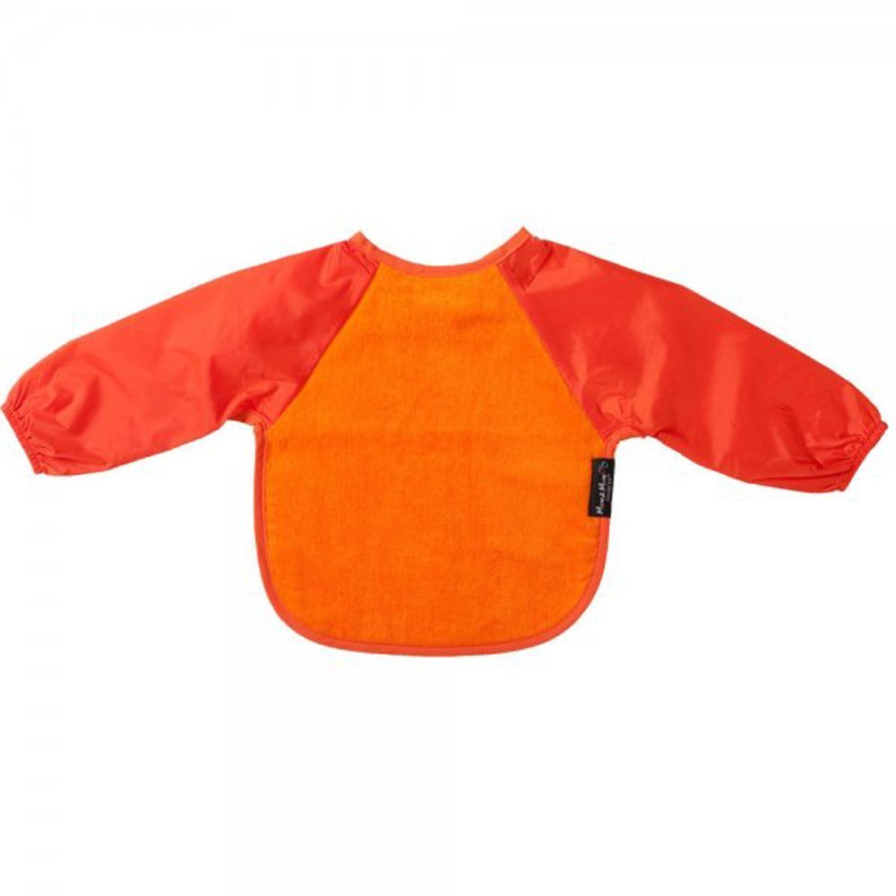 Mum2mum Long Sleeved Baby Kids Apron Smock Bib 1836 Months (Orange