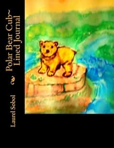 Polar Bear Cub~ Lined Journal