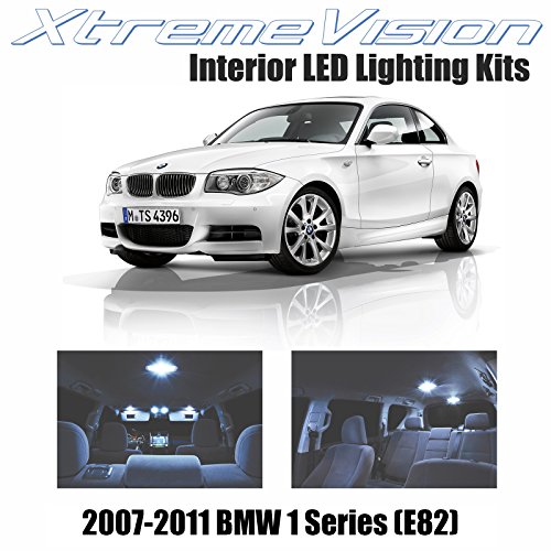 Click Here to See More Images XtremeVision BMW 1 Series (E82) 2007-2011 (8 Pieces) Cool White Premium Interior LED Kit Package + Installation Tool