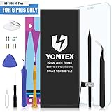 YONTEX Battery Model iP 6Plus - Brand New 0 Cycle - with Replacement Repair Tool Kits ,Instruction and Screen Protector [24-Month Warranty]