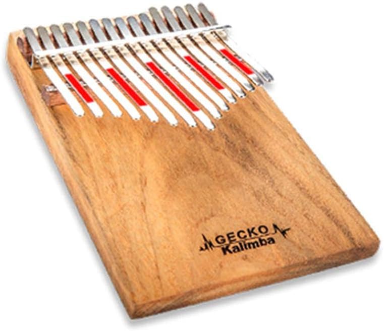 mollylover 17 key kalimba Gecko Pattern African Indigenou kalimba thumb piano G tone