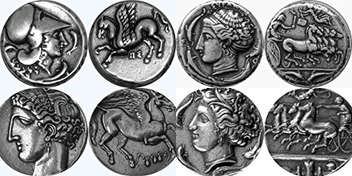 Golden Artifacts Greek Mythology LOVE HORSES? 4 Famous Greek Coins Horses 4HS
