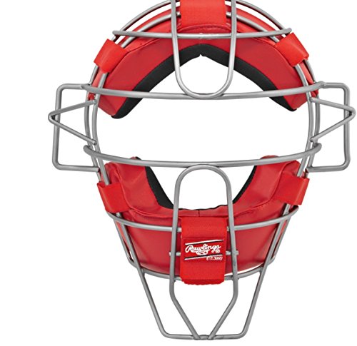 Rawlings Ultra Lightweight Adult Catcher's Face Mask, Scarlet