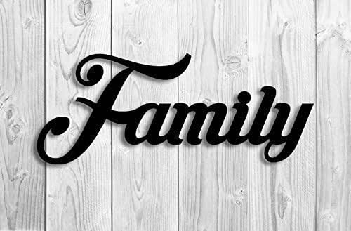 Amazon Com Family Word Metal Sign 22 X 9 Inches Wide Gift Wall