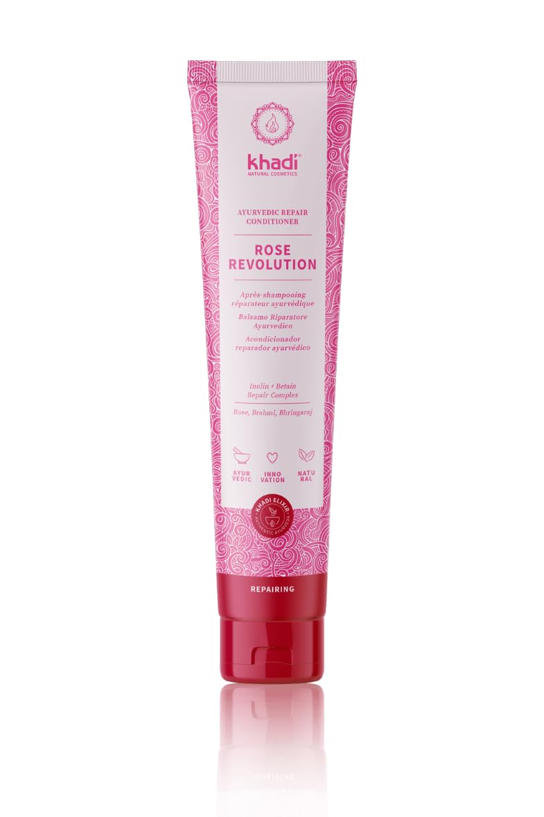 khadi ROSE REVOLUTION Ayurvedic Repair Conditioner - Immediate combability & lightness for daily care - 100% natural & vegan - 200g