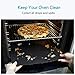 Cosy Life Set of 3 Large Oven Liner 16.25 x 23 Inch, Teflon Non-Stick Oven Mat - Black