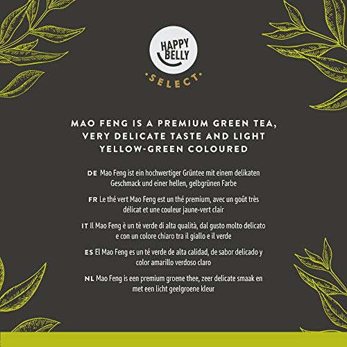 Amazon-Marke: Happy Belly Select Grüner Tee Mao Feng, lose Blätter, 2 x 150 g – Bild 6