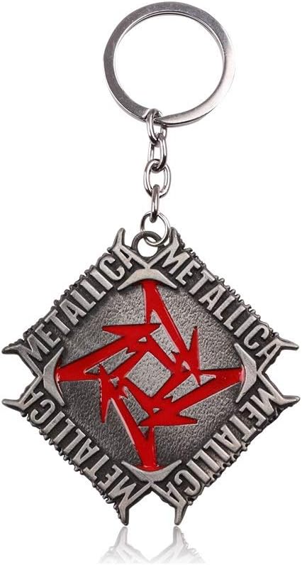 HDCooL Metal Band Metallica Logo Keychain Pendant Christmas Thanksgiving Gift for Couple Best Friends