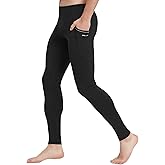 Willit Men's Active Yoga Leggings Running Quick Dry Dance Tights with Pockets Workout Compression Pants
