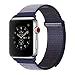 For Apple Watch Band 38mm Soft Woven Nylon Watch Sport Loop Band Breathable Replacement iWatch Band with Adjustable Closure for Apple Watch Nike+ Series 3 2 1,Midnight Blue