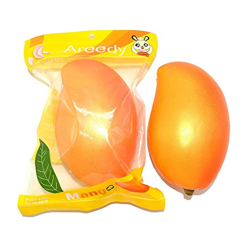 Areedy Squishy Gold Mango Colossal Slow Rising Scented Fruit Squishies