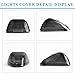 Cab Marker Lights Cover,YITAMOTOR Smoke Roof Clearance Lights Cover Lens Aftermarket Replacement Compatible for 1999-2016 Ford F150 F250 F350 F450 F550, Super Duty