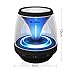 Bluetooth Speakers, Eachine Vivid Jar Portable Bluetooth Speaker with Lights, FM Radio, Compatible with iPhone, iPad, Samsung and More, Black