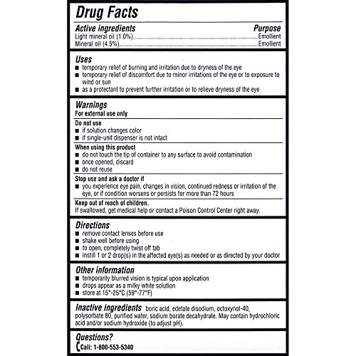 Soothe Xtra Protection Preservative Free Emollient Lubricant Eye Drops, 30 Count