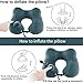 Besafetry Inflatable Travel Pillow - Neck Support Pillows,Easy Inflate Portable & Lightweight for Airplane,Office,Car,Sleeping Rest Cushion(Dark Green)