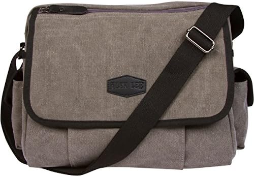 Canvas Messenger Bag For Men & Women by Alen Lee –13 in Laptop Shoulder Crossbody Satchel Bag