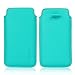 iPhone 8 Plus iPhone 7 Plus IPhone 6 6S Plus 5.5 Sleeve , [ Minimalism ] Elastic Pull Strap , Synthetic Leather Protective Sleeve Pouch Cover Case , Professional Executive Case Design . - Teal