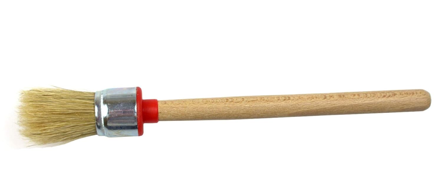 Natural Bristle Round Paint Brushes variation of 11 (fi25mm) Amazon