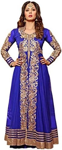 Georgette Embroidered Anarkali Salwar Kameez Designer Indian Bollywood Ethnic