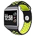 for Fitbit Ionic Bands, VODKE Soft Silicone Replacement Sports Watch Bands/Strap/Bracelet/Wristband Accessory for Fitbit Ionic Men Women Large Pack of 3pcs Type 1