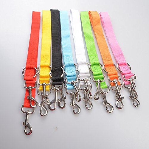 THAWxe Dual Lines Traction Rope, Durable High Tenacity Dual Lines Extension Traction Rope Pet Walking Lead Leash - Black