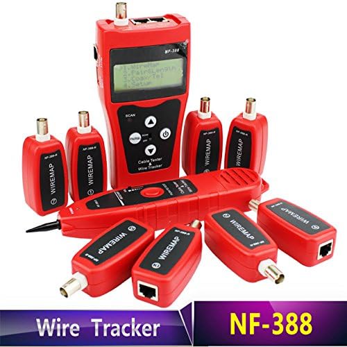 Noyafa NF-388 Network coax cable tester Handheld Cable Tester Network cable Ethernet Wire tester Telephone cable Tester Audio Cable (not include battery)