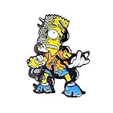 Zombie Bart Treehouse of Horror Alt Art Hat Pin Lapel