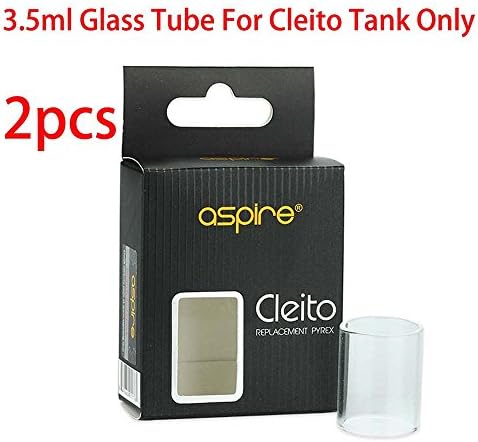 2pcs 3.5ML Glà ss Tube For AspĬre K4 Ćleito Ćoils ŧank