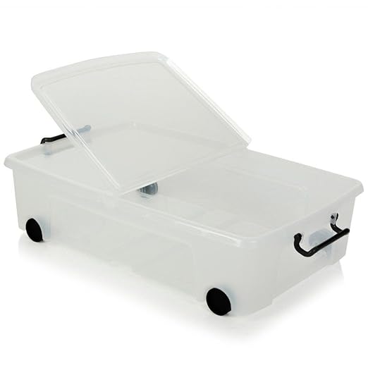 Strata 35 Litre Storemaster Smart Plastic Storage Boxes Amazon.co.uk Kitchen & Home