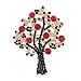 Christmas Brooch Pin Set Women - Pack of 6pcs Cute Crystal Diamond Enamel Christmas Jewelry Gift Including Red Crystal Reindeer White Reindeer Candy Cane Christmas Tree Wreath Snowflake Pins Set