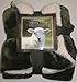 Ultimate Sherpa Throw Blanket Green Reversible Cream 60"x70" NEW