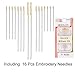 GeMoor 150 Skeins DMC Embroidery Floss - Premium Rainbow Color Cross Stitch Floss with 16 Pcs Sewing Needles - Embroidery Thread for DIY Used - Cross Stitch Thread
