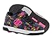 Heelys Girl's Dual Up X2 Shoe, Black/Multi/Hands, 1 Medium US Little Kid