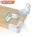 BABY CORNER PROTECTORS L COLLISION CUSHIONS / High grade Adhesive Gel / Softest Baby Proof Corner Guards / Stop Child Head Injuries / Furniture,table & Sharp Corners Baby Proofing (20 Pack)
