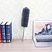 Whitelotous Microfiber Hand Duster Extendable Washable Clean Brush Duster for Car Computer Desk Household Cleaning Tool(Grey)