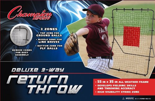 Champion Sports Deluxe 3-Way Return Throw Net