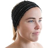 LIFESOFT 100 Count Disposable Facial Spa Headbands Individual Wrapped