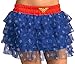 Secret Wishes DC Comics Justice League Superhero Style Adult Skirt with Sequins Wonder Woman, Red, One Size