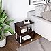 Bestier Side Table 3 Tier S-Shaped, Small Nightstand Bedside Table End Table with Storage Shelves for Bedroom, Sofa Table Coffee Table, Modern Design, Easy Assemble and Sturdy