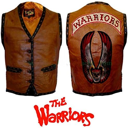 Leather Outwear Warriors Movie Vest, Leather, Large