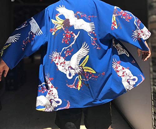 Harajuku Japanese Robes Loose Chiffon Cardigan Kimono Yukata Women Kimono Cosplay Costume,18.9,XXL - Thumbnail 6