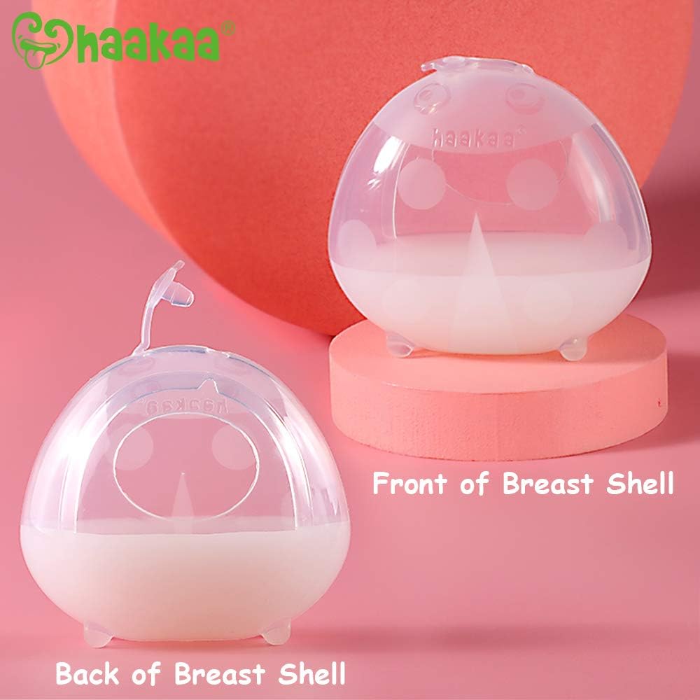 Haakaa Breast Shells Nursing Cup Silicone Breast Milk Collector Milk Savers for Breastfeeding Nipple Shells Protect Sore Nipples Extra-Soft and Reusable, 1 PC - Image 4