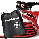 CARTMAN Booster Cables 10 Gauge 12 Feet in Carry Bag, Jump Cables (10ga x 12Ft) with UL Listed