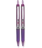Pilot Hi-Tecpoint V5 Tintenroller 3 Stück, Violett, 0,3 Mm – Flüssige Tinte, Sichtbarer Tintenstand, Metallclip