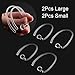 NAHAI Compatible AirPods Accessories Strap, Adjustable Ear Hooks Holders for AirPods Wireless Headset Crystal Clear