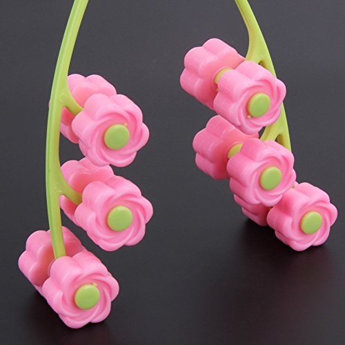 Gold Happy Portable Face Lift Massage Roller Flower Shape Elastic Anti Wrinkle Face-Lift Slimming Face Face Shaper Relaxation Beauty Tools