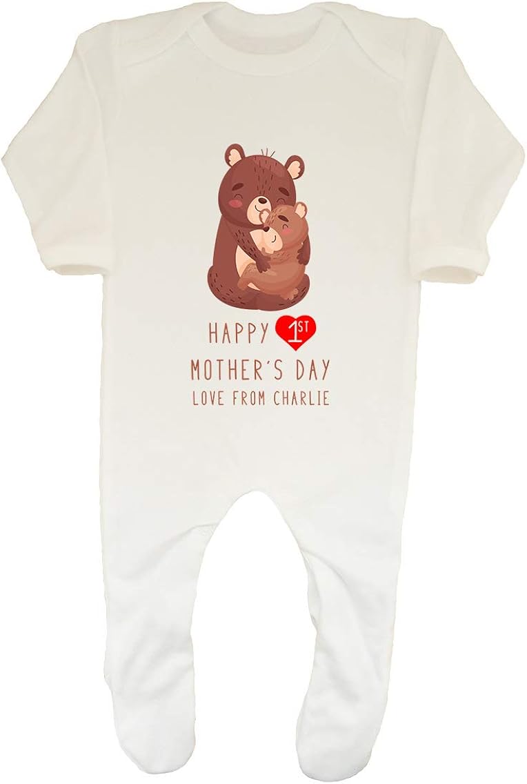 happy 1st mothers day sleepsuit
