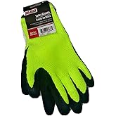 Tool Bench Safety Yellow Latex Dipped Work Gloves One Size Fits Most