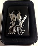 DeadPool 2 Black Dead Pool Engraved Cigarette Lighter Biker Gift LEN-0149