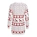 Clearance Forthery Christmas Sweater Women Ugly Snowflake Merry Xmas Mini Dress